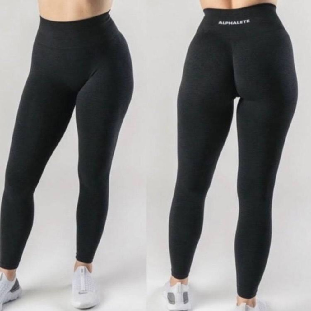 alphalete amplify og black marl leggings on hold for trade! DO NOT BUY